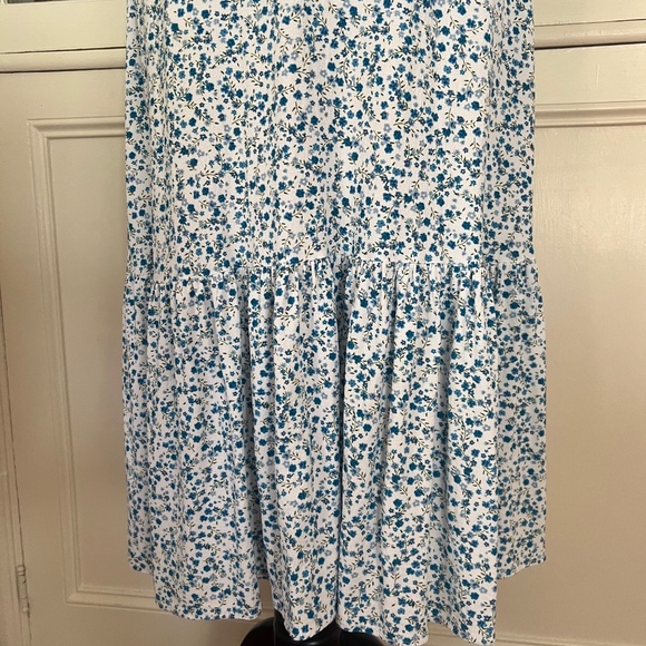 Marks And Spencer X Ghost Ditsy Floral Puff Sleeve Midi Tea Dress UK14/US10 - Picture 11 of 14
